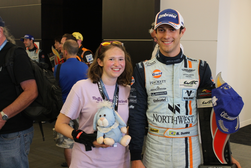 Illustration for article titled Racing Drivers With Easter Bunnies Are The Best Thing Ever